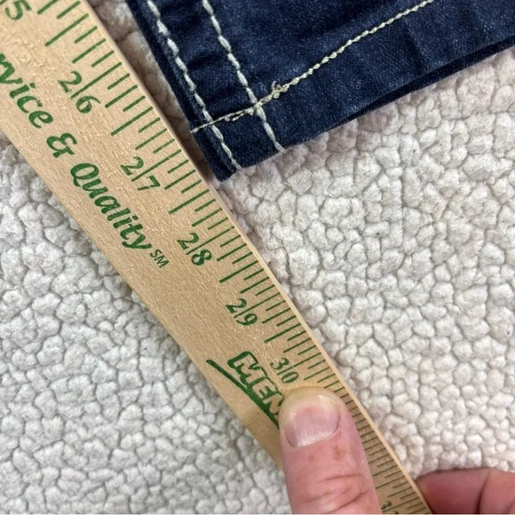 Big Star Liv Skinny Thick Stitch Jeans Women’s 26 R Stretch Dark Wash Low Rise - Picture 7 of 16